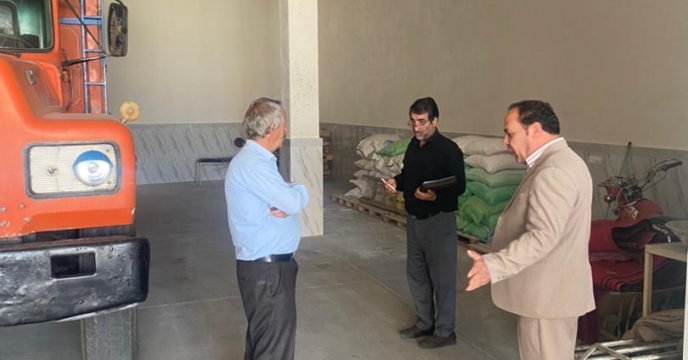 بازدید  از شرایط انبار کارگزاران شهرستان ملکان انبار الهه انگور