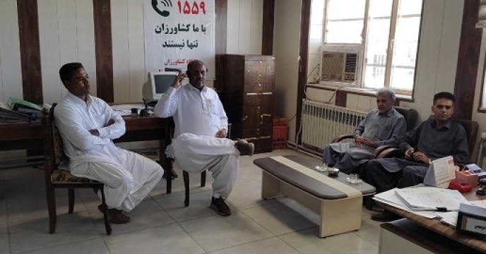 حضور تعدادی از کارگزاران شرکت خدمات حمایتی کشاورزی استان سیستان وبلوچستان برای انجام امور قرارداد کارگزاری