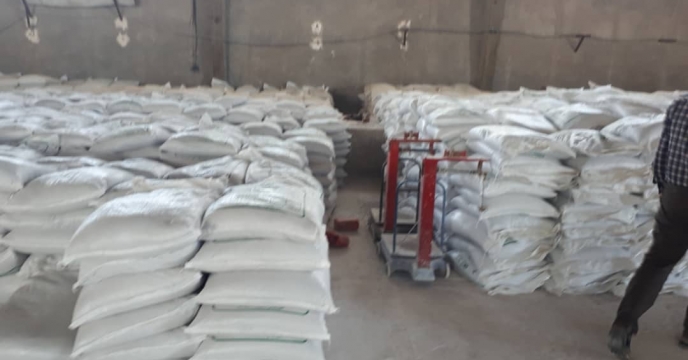میزان توزیع کود فسفات 13% در شهرستانهای آبدانان و سرابله