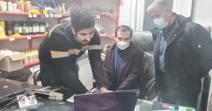 بازدید سرپرست شرکت خدمات حمایتی کشاورزی استان گیلان از کارگزاری سید محب پوساداتی در شهرستان خمام
