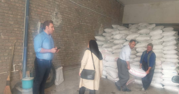 بازدید از انبار کارگزاران  شهرستان مهاباد (پنج اردیبهشت ماه 1401)