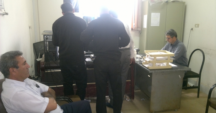 بازدید دوره ای از انبار کارگزاران توزیع نهاده استان قم