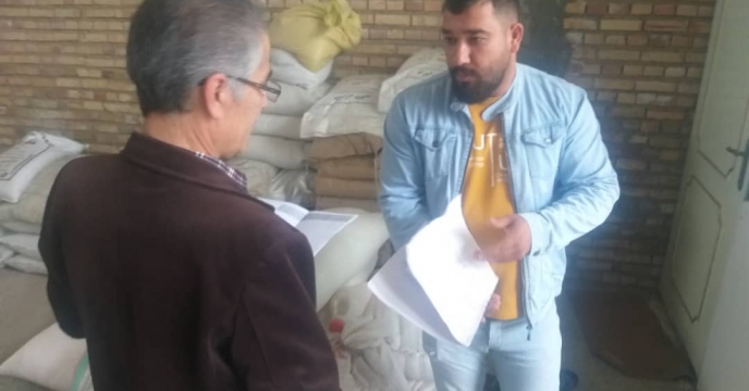 بازدید گروه پایش از انبار کارگزاران شهرستان سلماس (نهم آبان ماه)