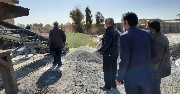 بازدید از شرکت تولیدی پرنیای کویر یزد