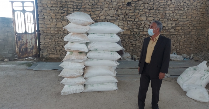 بازدید مدیر شرکت خدمات حمایتی کشاورزی استان بوشهر از انبار کارگزاری شهر تنگ ارم ( بوستانی)