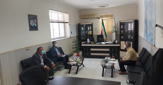 ديدار و نشست آقاى بهنامی کارگزار شهر جم با مدیر شرکت خدمات حمایتی کشاورزی استان بوشهر