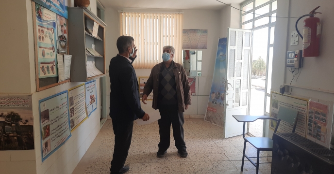 جلسه مسئول حراست شرکت خدمات حمایتی کشاورزی استان یزد با مدیر مرکز جهاد کشاورزی ترکان و هرابرجان