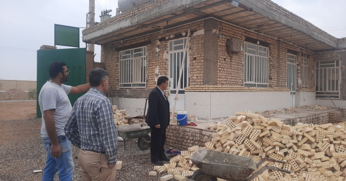 بازدید از روند ساخت نمای انبار نصرت آباد