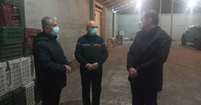 بازدید سرپرست شرکت خدمات حمایتی کشاورزی استان گیلان از کارگزاری مسعود راحتی در شهرستان انزلی