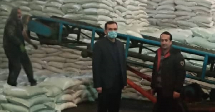 بازدید سرزده سرپرست شرکت خدمات حمایتی  از انبار ذخیره استراتژیک کود استان گیلان
