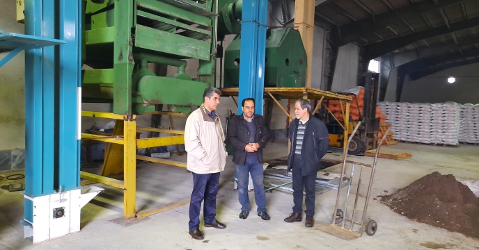 بازدید از استقرار و تست نهایی دستگاه بوجاری سامانه بذر رشت