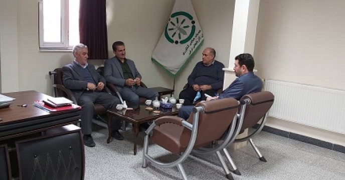 جلسه با مدیر مکانیزسیون سازمان جهاد کشاورزی استان آذربایجان شرقی در محل مدیریت شعبه 