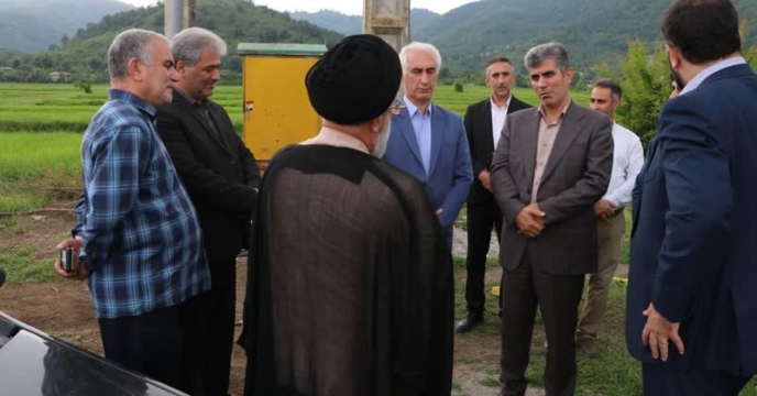همزمان با هفته جهاد کشاورزی بازدید از پروژه چاه روستای اسطلخ زیر شاندرمن