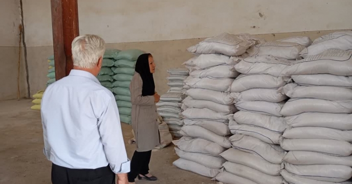 بازدید گروه پایش شرکت خدمات حمایتی استان آذربایجان غربی از انبار کارگزاران شهرستان خوی