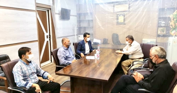 برگزاری جلسه مدیر و مسئول امور بازرگانی شعبه با پیمانکار حمل طرف قرارداد شعبه فارس