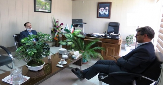 دیدار نماینده بیمه دی با مدیر خراسان شمالی