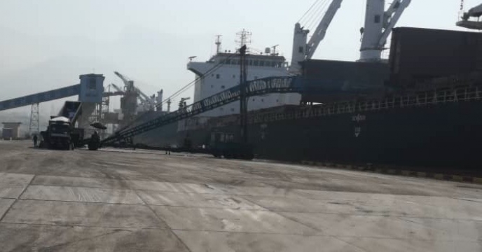 پايان بارگيرى كشتى بهدخت در مبدأ عسلويه