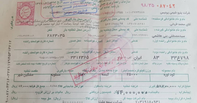 تخلیه کود در کارگزاریهای استان اردبیل 