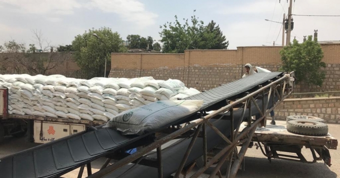 توزیع کود شیمیایی در شهرستان بردسکن، استان خراسان رضوی