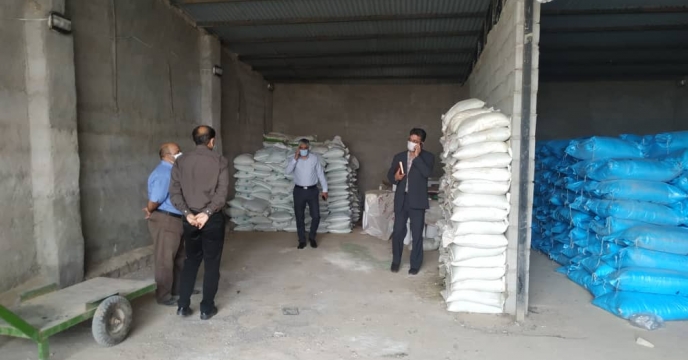 پایش وبازدید از انبار کود اتحادیه تعاونی تولید شهرستان کرمان