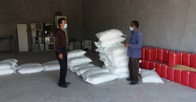 بازدید کار گروه پایش از انبار کارگزاری تعاونی روستایی شهر شنبه شهرستان دشتی