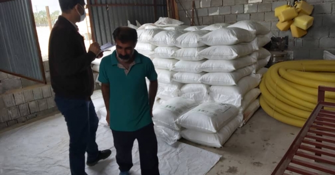 بازدید گروه پایش از انبار کارگزاری شهر دالکی شهرستان دشتستان