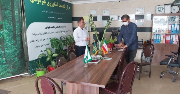 بازدید گروه پایش از کارگزاری خدمات کشاورزی ( مهندس محمد بنوئی) شهر عسلویه