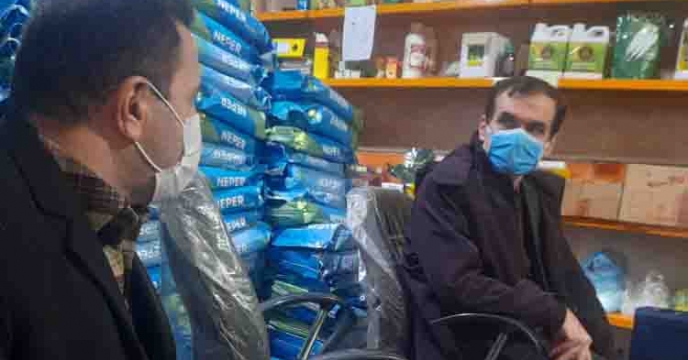 بازدید سرپرست شرکت خدمات حمایتی کشاورزی استان گیلان از انبار کارگزاری آقای اصغر روحی در شهرستان صومعه سرا