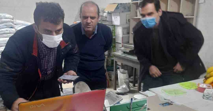 بازدید سرپرست شرکت خدمات حمایتی کشاورزی استان گیلان از انبار کارگزاری آقای البرز گوشه نشین در شهرستان ماسال