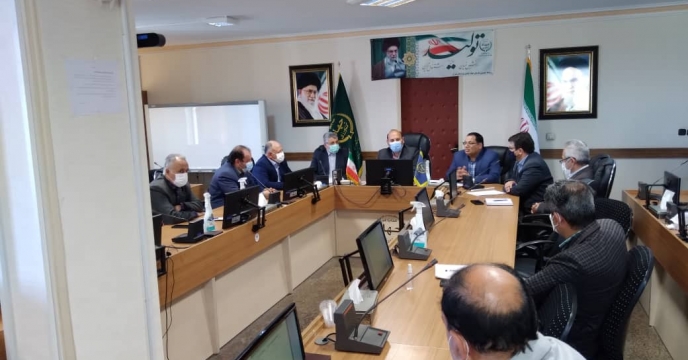 جلسه حضوری و وبیناری بررسی صدور حواله الکترونیکی کود شیمیایی در سازمان جهاد کشاورزی استان تهران