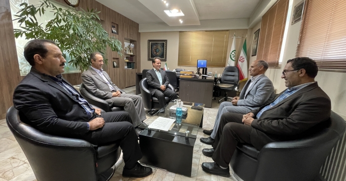 حضور مهندس ساربان معاونت بهبود تولیدات گیاهی سازمان جهاد کشاورزی در شرکت خدمات حمایتی کشاورزی خراسان رضوی