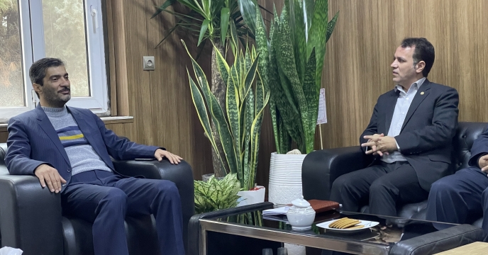 دیدار مهندس عطایی با مهندس مبارکی مدیر جهاد شهرستان نیشابور