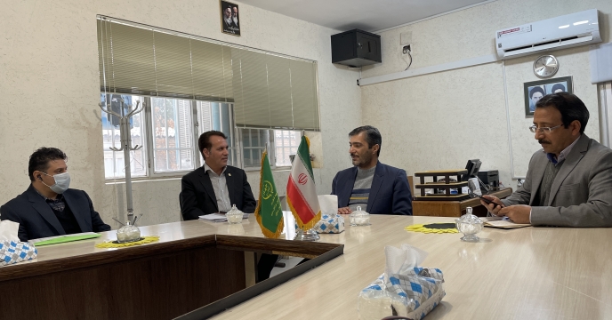 دیدار مهندس عطایی با ریاست مرکز خدمات بخش مرکزی شهرستان نیشابور