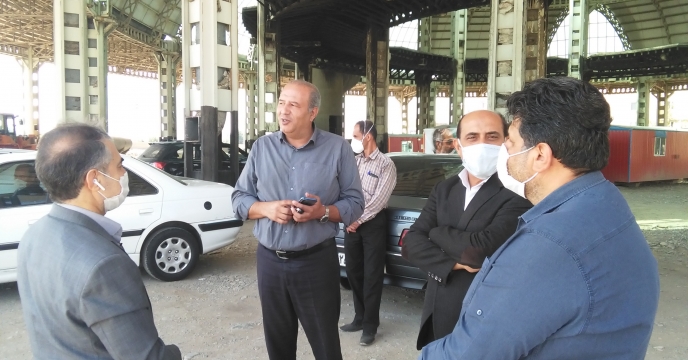 بازدید معاون مرکز آموزش از سازه نمایشگاه البرز 
