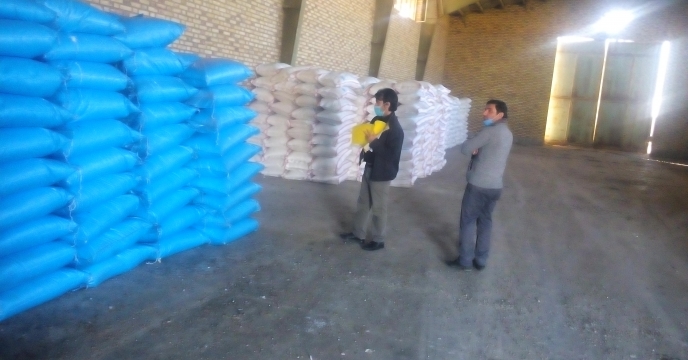 گزارش بازرسی انبار کارگزاری ملک آباد استان قم