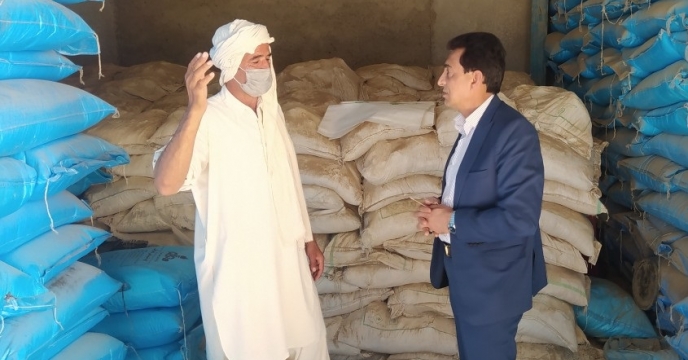 بازدید مدیر شرکت خدمات حمایتی از انبار ادیمی زابل