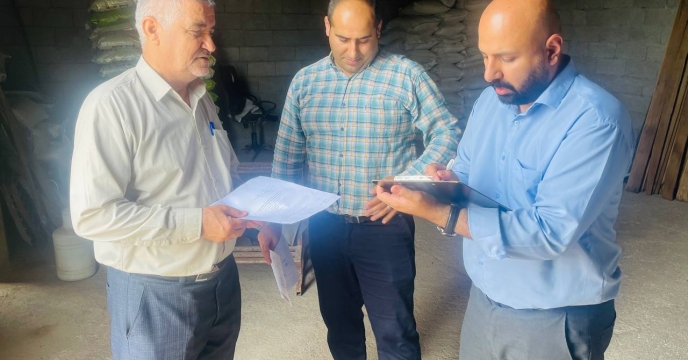 بازدید و نظارت کارشناسان پایش کودی از کارگزاری در شهرستان تالش
