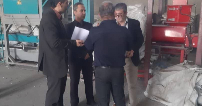 بازدید کارشناس معین شرکت خدمات حمایتی کشاورزی استان البرز از کارخانه بوجاری استان 