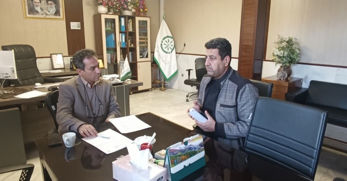 برگزاری جلسه با رئیس اداره مکانیزاسیون سازمان جهاد کشاورزی استان کرمانشاه  در شرکت خدمات حمایتی کشاورزی استان 