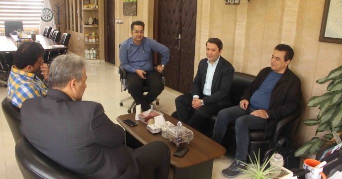 نشست مدیر عامل شرکت پاک اندیشان ساوالان و رئیس هیت مدیره شرکت امین گستر فرنود با مدیر شرکت خدمات حمایتی کشاورزی استان گیلان
