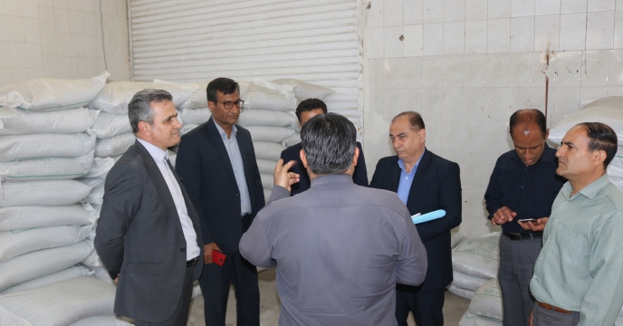 بازدید مدیرکل محترم طرح گندم کشور از انبار کود شرکت خدمات حمایتی کشاورزی جنوب کرمان