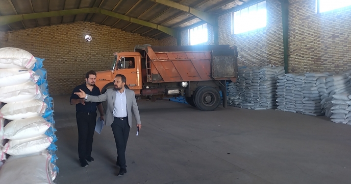 بازدید از انبار کارگزاری دشت قلعه