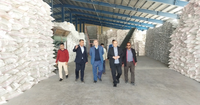 بازدید سرپرست شرکت خدمات حمایتی کشاورزی خراسان جنوبی از مجتمع انبارها