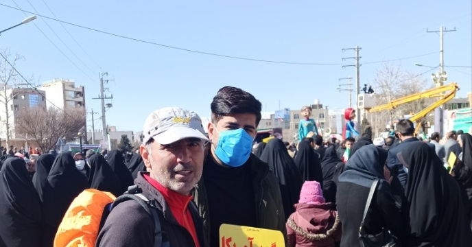 شرکت کارکنان شرکت خدمات حمایتی کشاورزی در راهپیمایی 22 بهمن