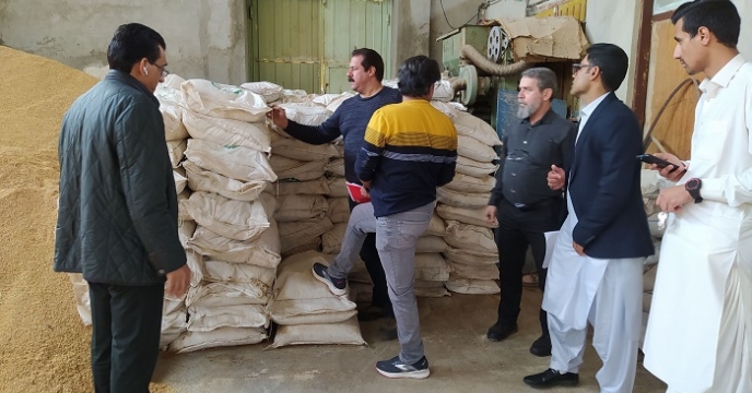 انبار گردانی  انبار بذر ایرانشهر توسط همکاران 
