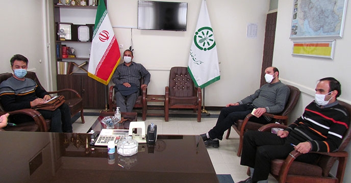 جلسه با پیمانکار حمل شرکت خدمات حمایتی کشاورزی استان همدان 
