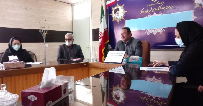 جلسه هماهنگی توزیع کود سبدی برای اولین بار در کشور شهرستان اراک  استان مرکزی  