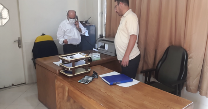 بازدید مدیریت و مسئول حراست استان از انبار سازمانی کود البرز