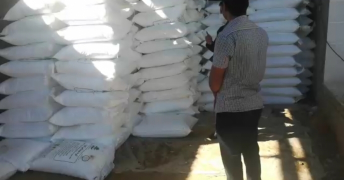 بازدید گروه پایش از انبار کارگزاری تعاونی روستایی شهر شبانکاره