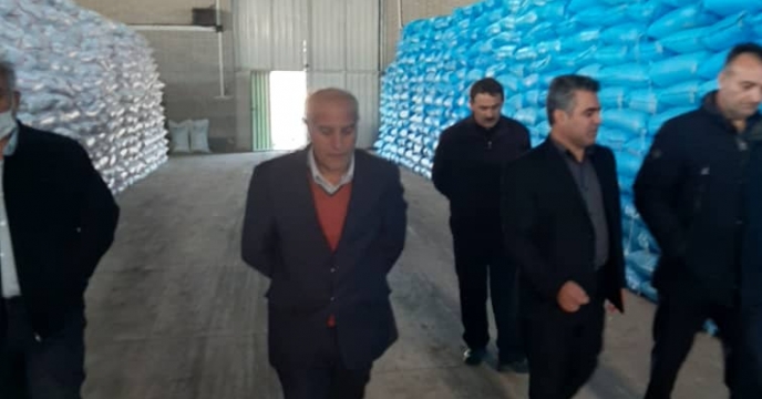 بازدید مدیر حراست سازمان جهاد کشاورزی از انبار سازمانی کمی آباد